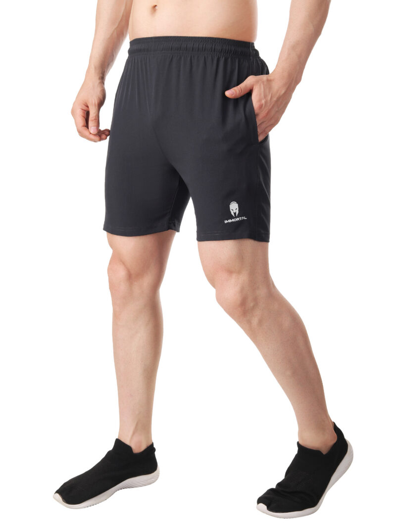 Immortal Dark Grey shorts For Small Waist - Image 4