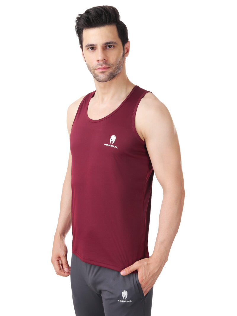 Immortal Maroon Dry-Fit Tank Top - Image 4