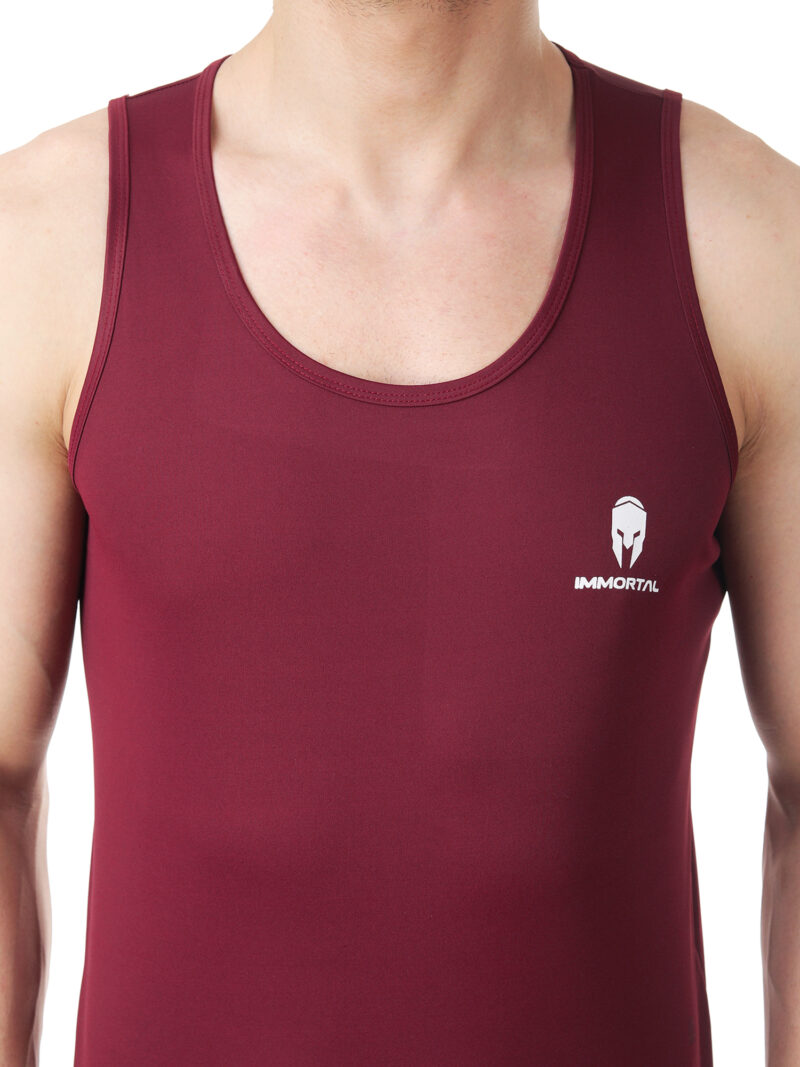 Immortal Maroon Dry-Fit Tank Top - Image 7