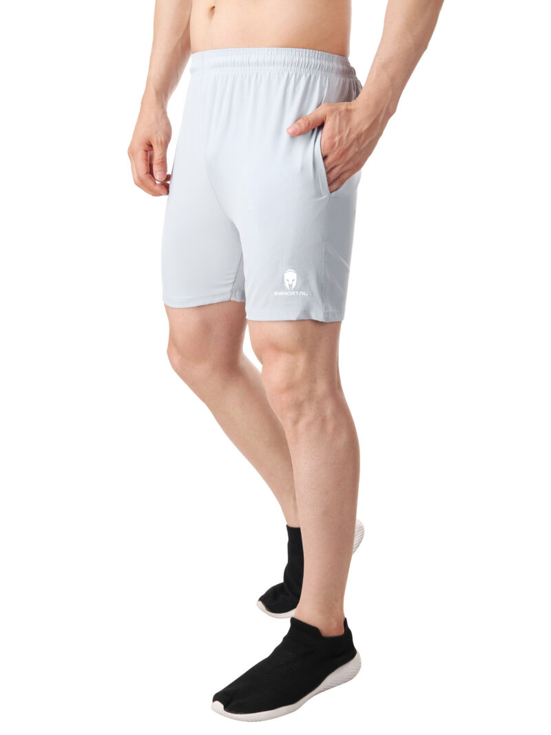 Immortal Light Grey Shorts For Small waist - Image 4