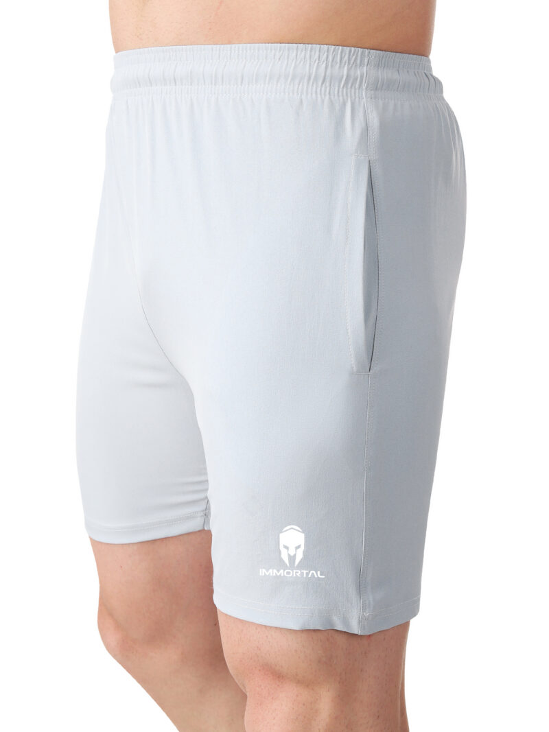 Immortal Light Grey Shorts For Small waist