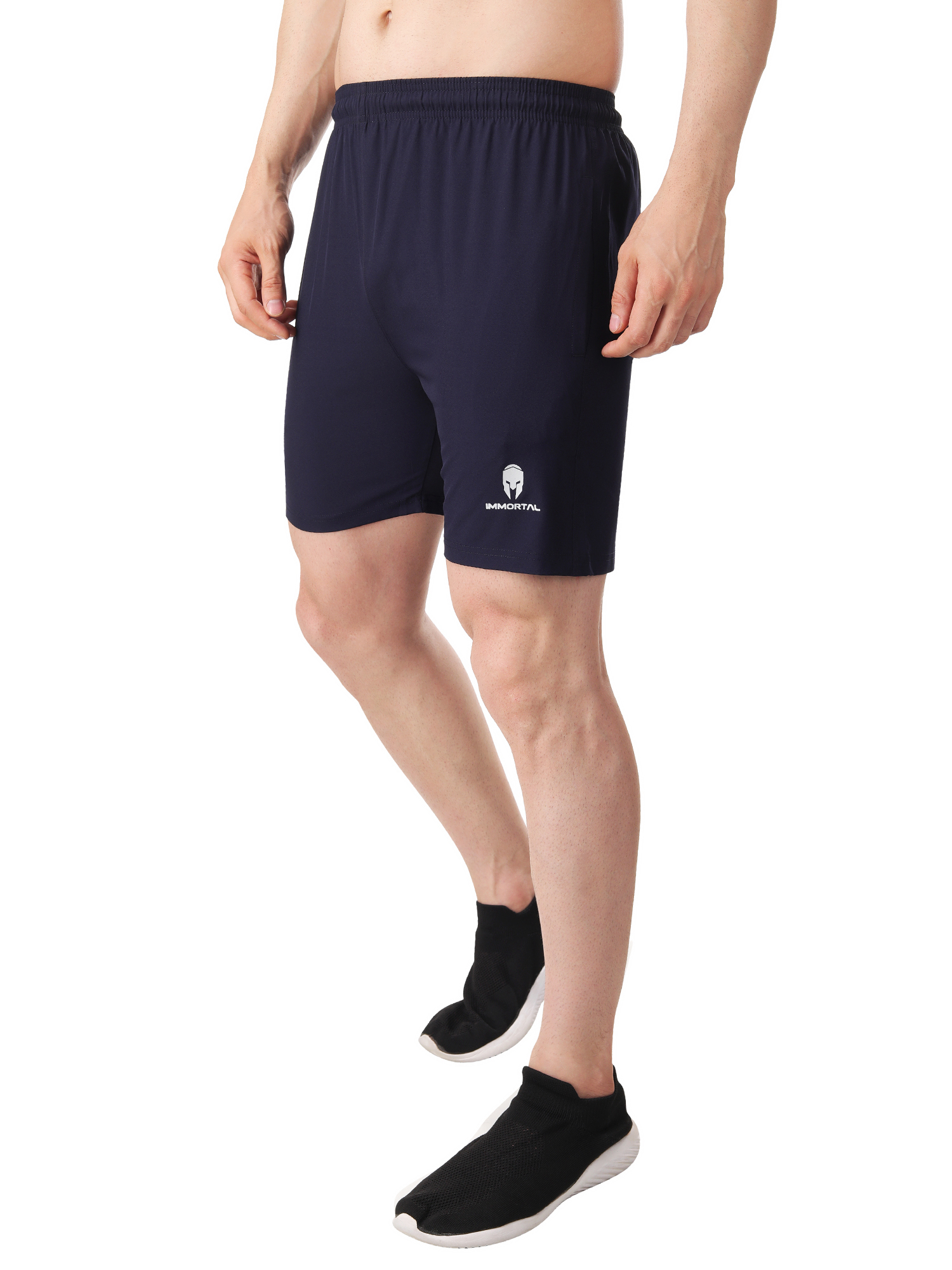 Immortal Navy Shorts For Small Waist