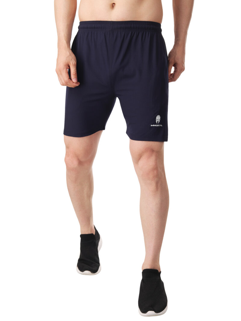 Immortal Navy Shorts For Small Waist - Image 5