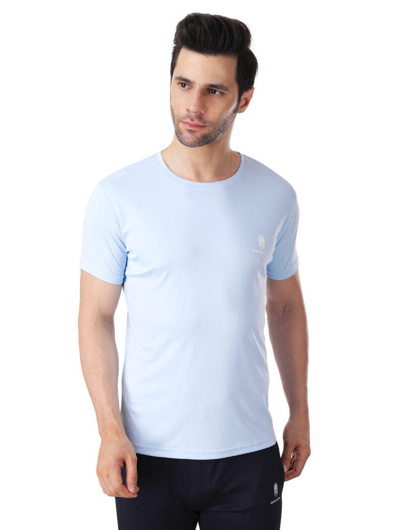 Immortal Sky Blue Dry-Fit T-shirt for Lean physique - Image 3