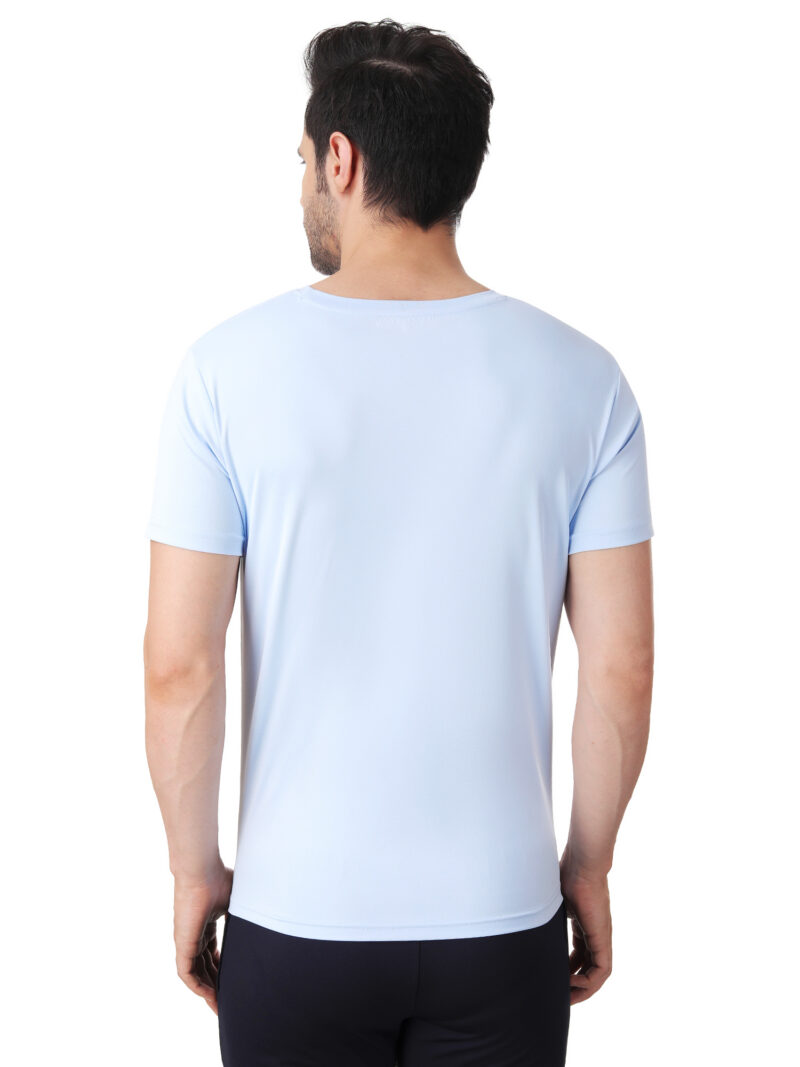 Immortal Sky Blue Dry-Fit T-shirt for Lean physique - Image 6