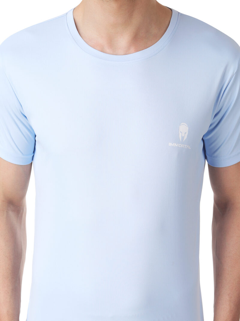 Immortal Sky Blue Dry-Fit T-shirt for Lean physique - Image 7
