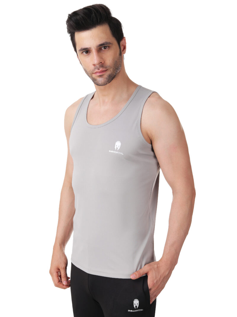 Immortal Light Grey Dry-Fit Tank top - Image 4